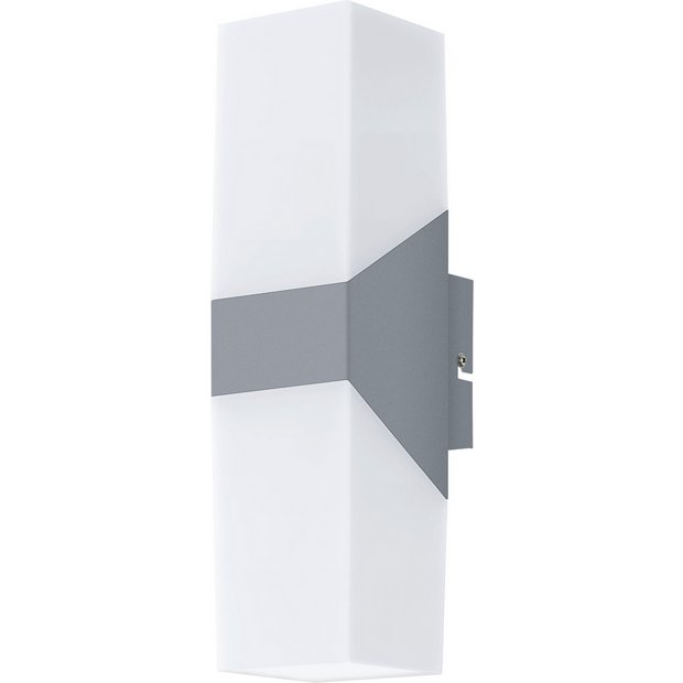Buy Eglo Roffia Double LED Outdoor Wall Light - Alum & White at Argos.co.uk - Your Online Shop ...